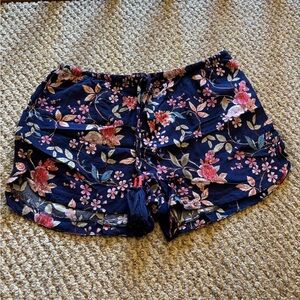 Atmosphere Blue and Pink Floral Shorts